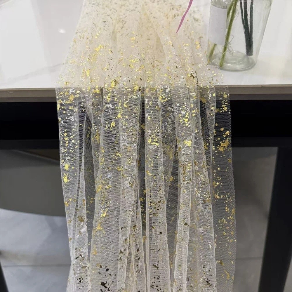 Table Runner Sequin - Mantel de Mesa con Lentejuelas Doradas