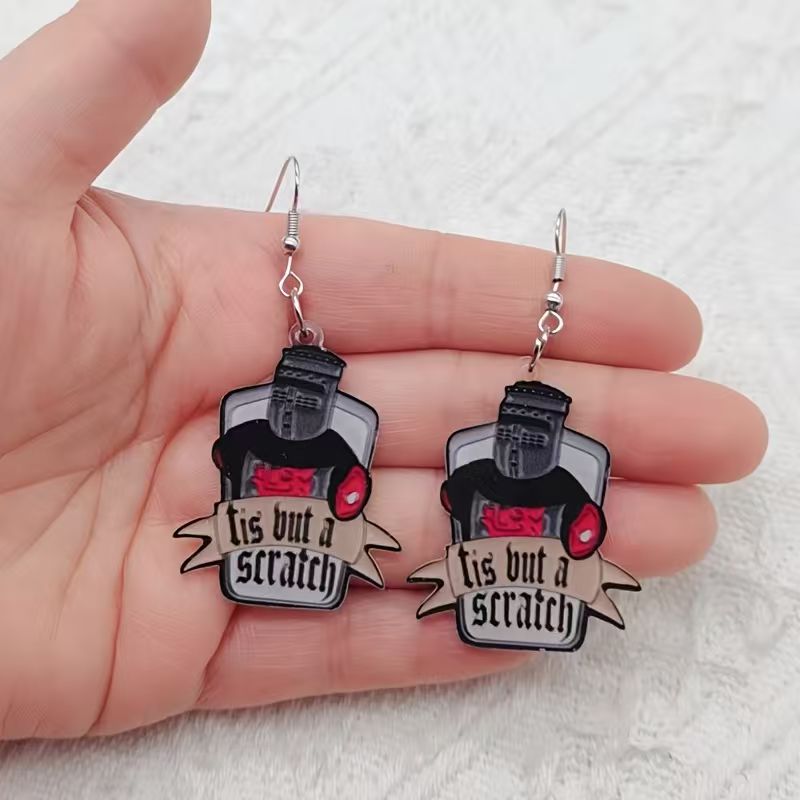 Wedding Yes - 10 pendientes acrílicos con diseño de