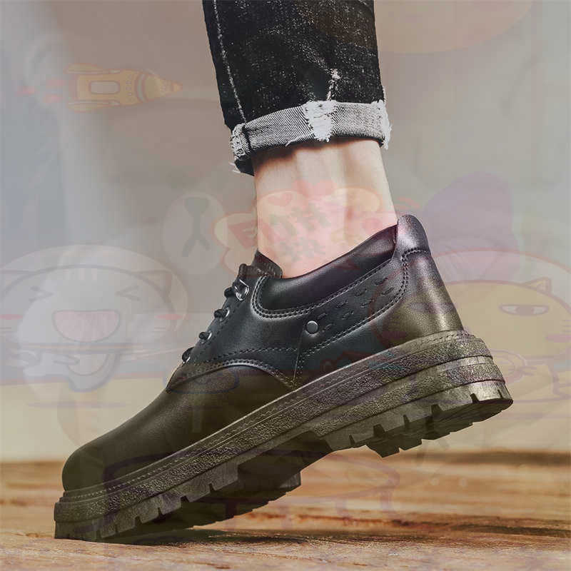 Wedding Supply Canada - Zapatillas deportivas de cuero Natural oscuro