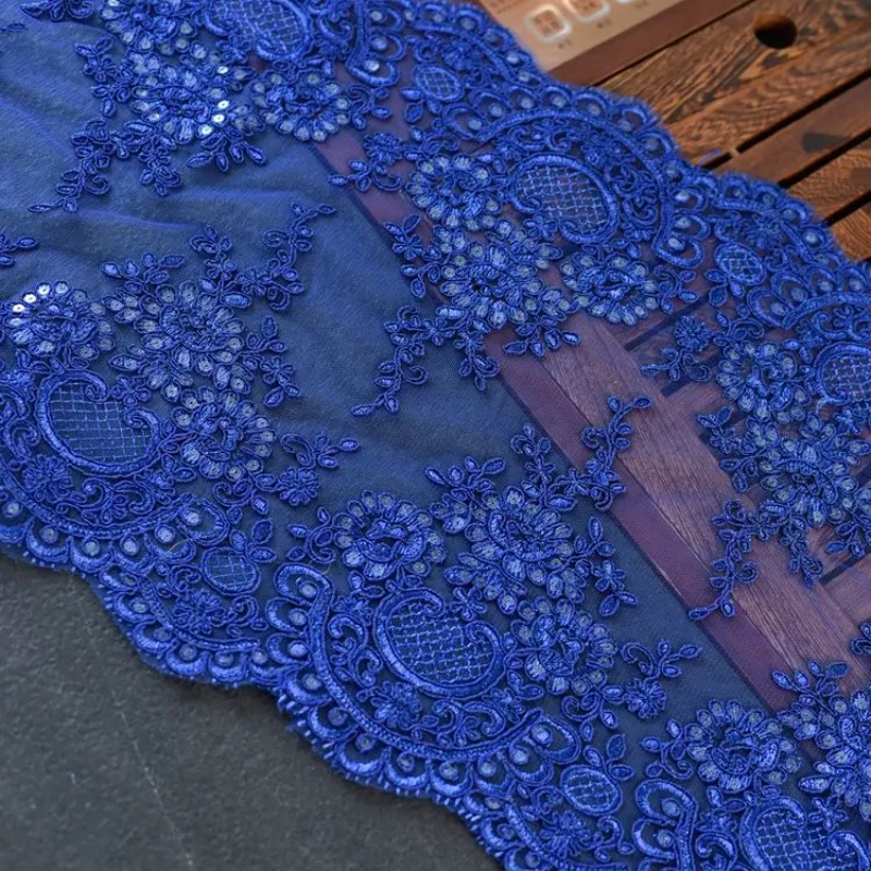 Table Runner Sequin - Tela de Encaje con Lentejuelas Multicolores