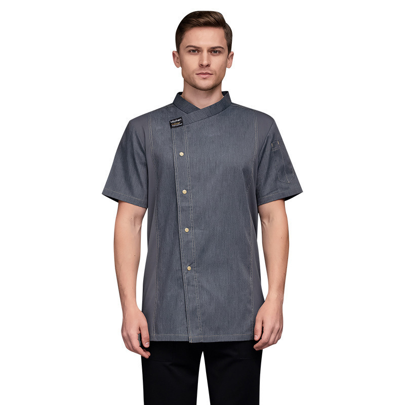 Wedding Job - Camisa gris para Catering, camisa de