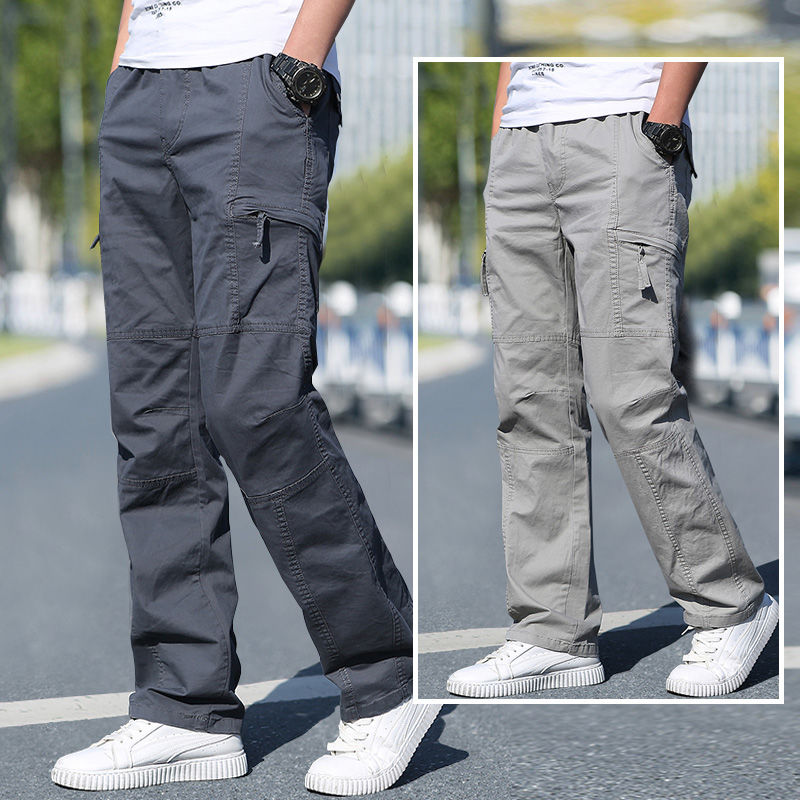 Wedding Job - Pantalones Cargo de algodón para hombre,