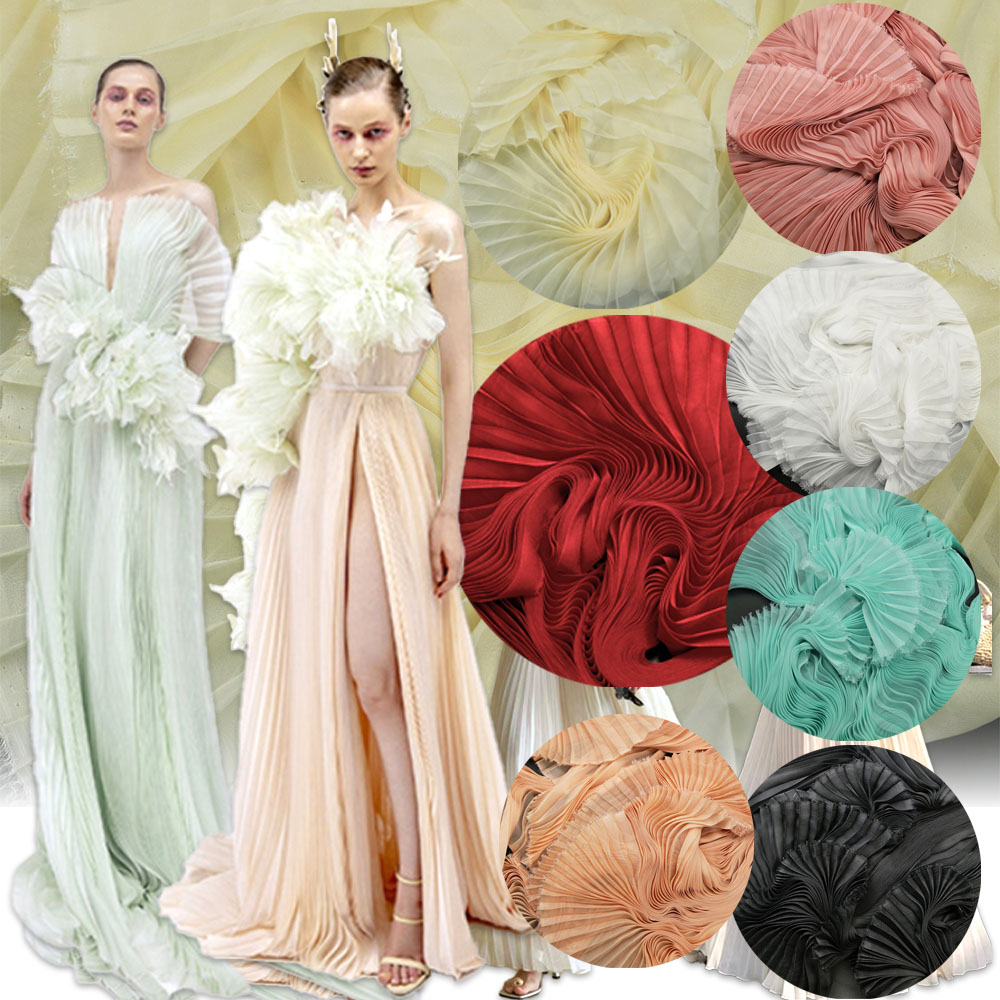 Chair Sash Organza - Tela de Organza Plisada Ligera de
