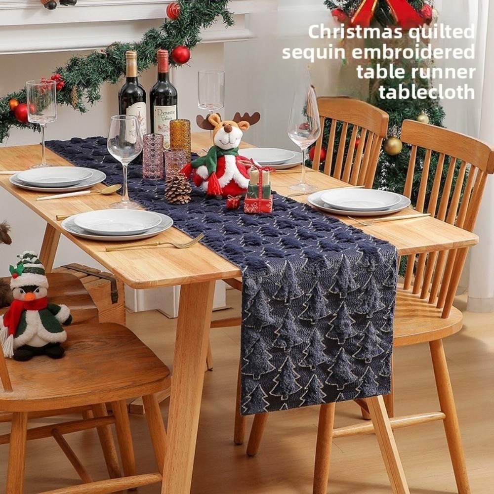 Nuevo camino de mesa navideño  - Table Runner Sequin reseña y precio