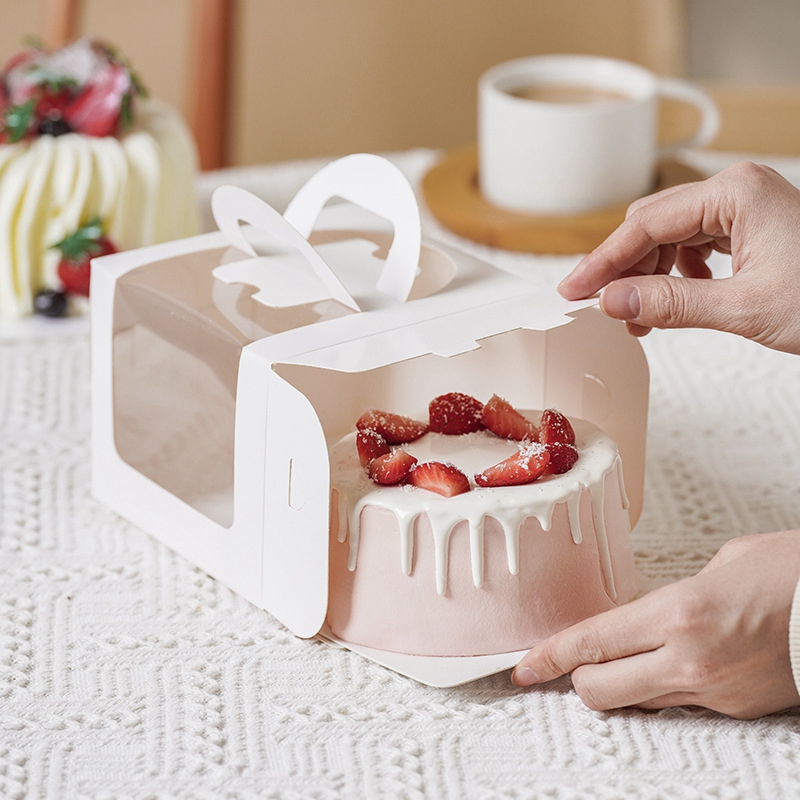 Caja de pastel con ventana tra - Wedding Supply.Box reseña y precio