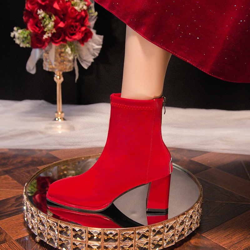 Botas rojas grandes para mujer - Wedding Job reseña y precio