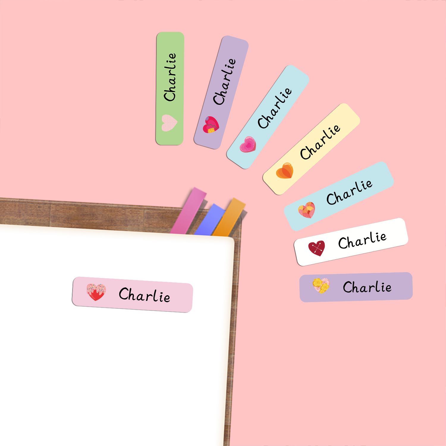 Etiquetas adhesivas personaliz - Wedding Supply.Box reseña y precio