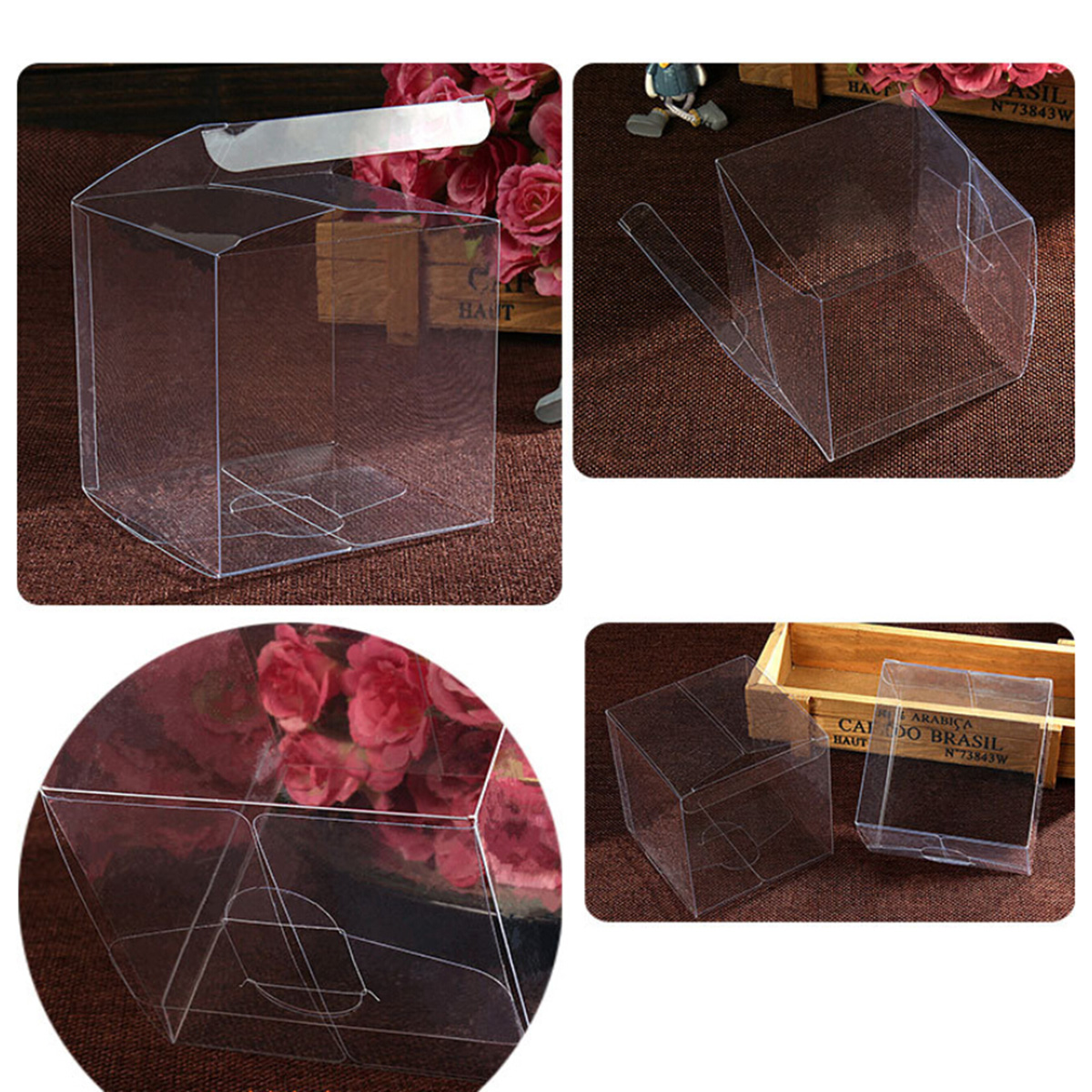 50 Uds. Cajas de plástico tran - Wedding Supply.Box reseña y precio