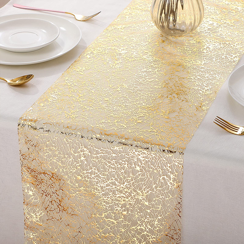 Camino de mesa metálico dorado - Table Runner Sequin reseña y precio
