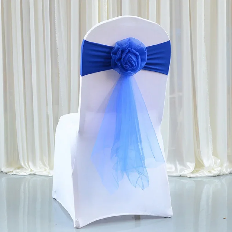 10 unids/lote, pajarita blanca - Chair Sash Organza reseña y precio