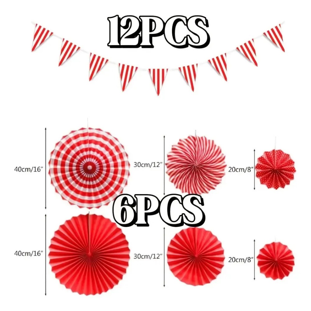 18 Piezas de Banderines Rojos  - Wedding Supply Canada reseña y precio